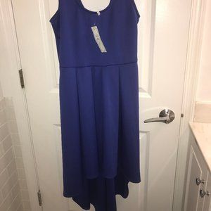 S.H.E Royal Blue High-Low Dress